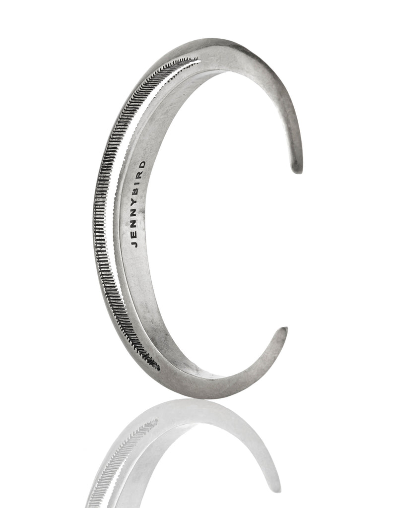 Jenny Bird Crescent Moon Cuff in Antique Silver - SWANK - Jewelry - 4