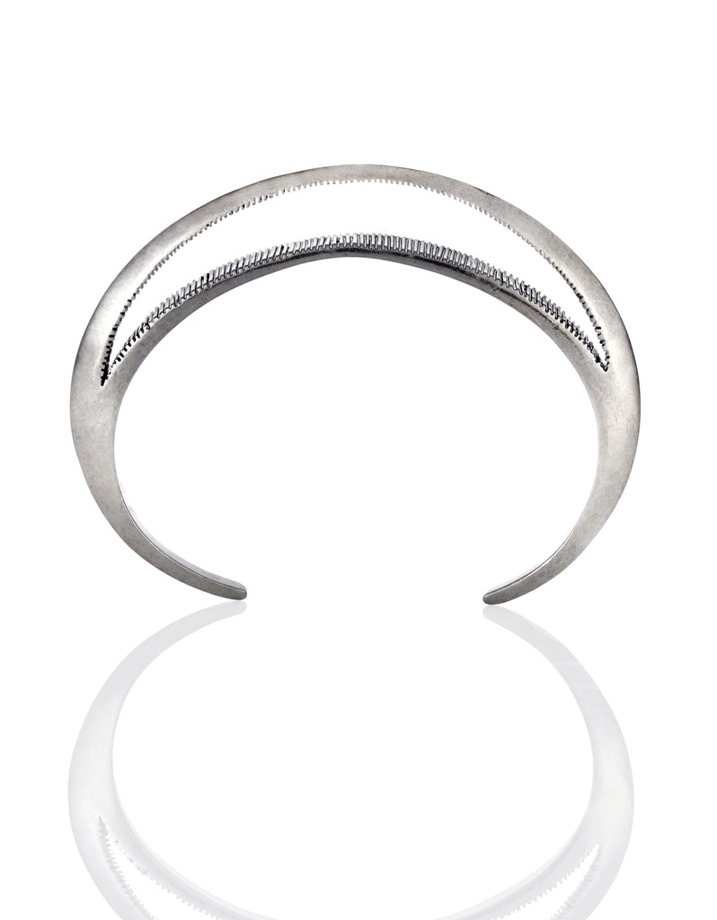 Jenny Bird Crescent Moon Cuff in Antique Silver - SWANK - Jewelry - 3