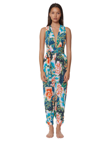 Mara Hoffman Arcadia Wrap Jumpsuit in Indigo