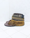 Custom Made Boho Sandals in Brown | SIZE 38 - SWANK - Shoes - 4
