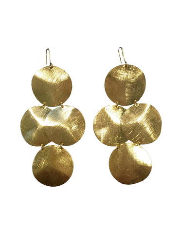 Tear Chandelier Earrings in Gold