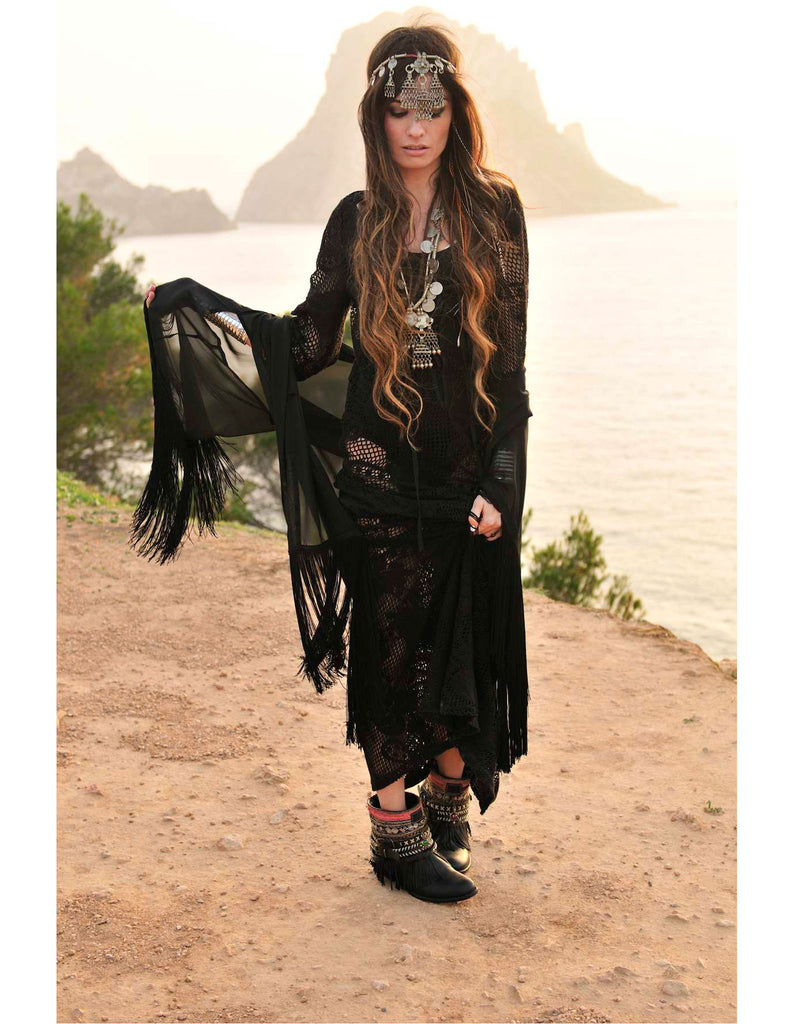 Boho Custom Made Boots - Black - SWANK - Shoes - 3