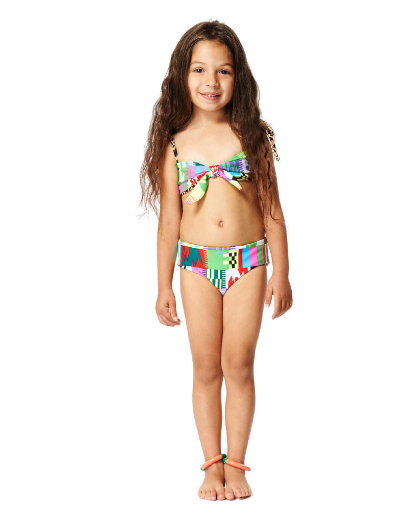 Mara Hoffman Kids Reversible Bow Bikini in Belts - SWANK - Dresses