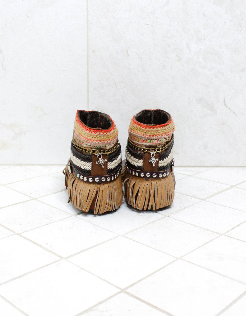 Custom Made Boho Sandals in Brown | SIZE 41