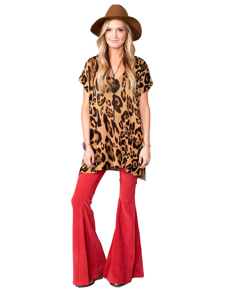 Show Me Your Mumu Carter Tunic in Leopard Knitten - SWANK - Tops - 1