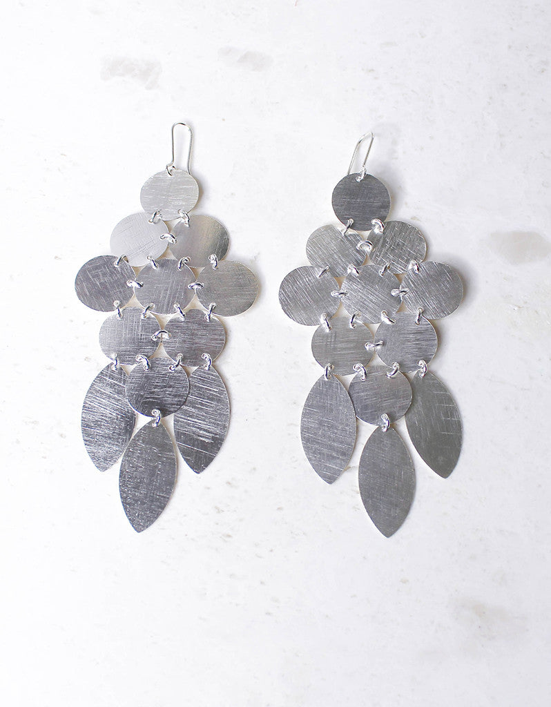 Silver Luxury Chandelier Earrings - SWANK - Jewelry - 4