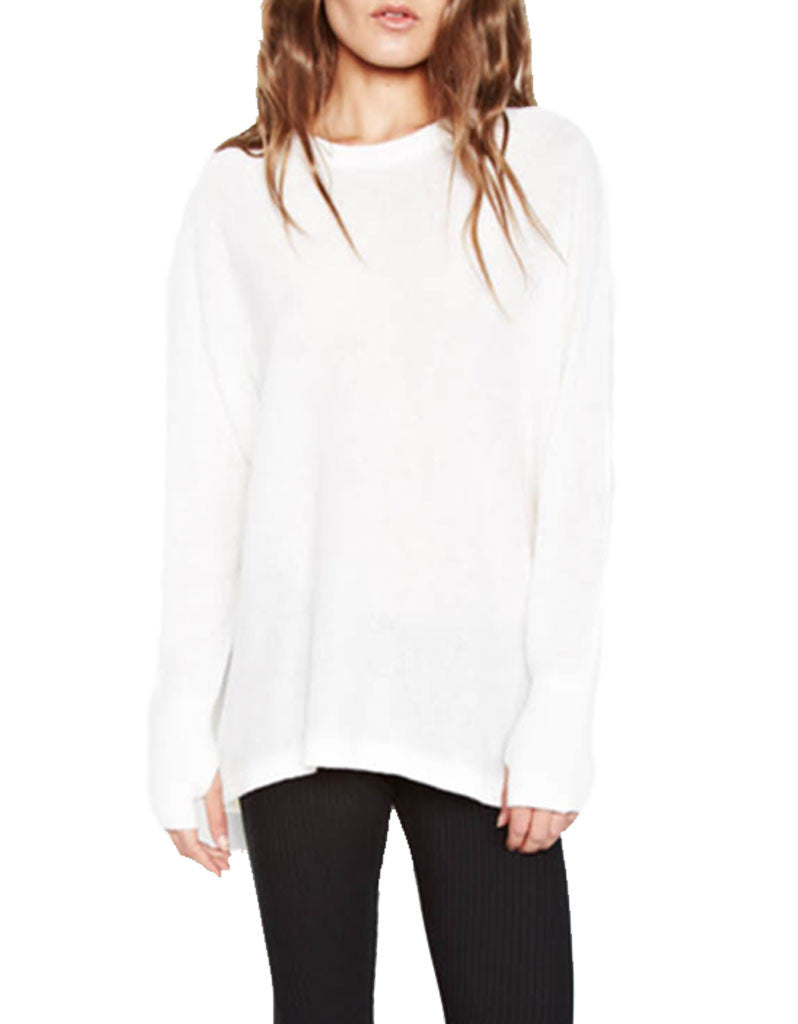 Michael Lauren Clay Cashmere Pullover in Creme - SWANK - Tops - 2