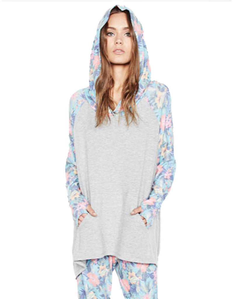 Michael Lauren Denzel Hoodie Pullover in Paradise - SWANK - Tops - 2