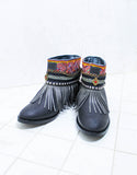 Custom Made Boho Boots in Black | SIZE 41 - SWANK - Shoes - 2