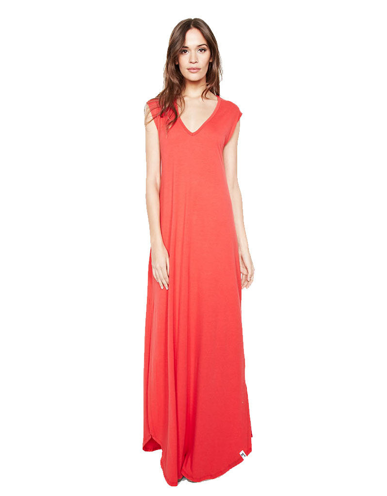 Michael Lauren Henderson Maxi Dress in Gypsy Red - SWANK - Dresses - 1