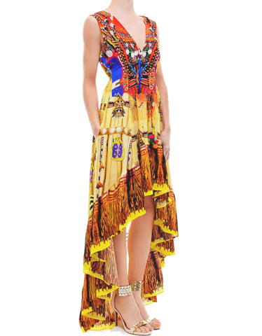 Shahida Parides Lotus 3-Way Style Dress in Azure
