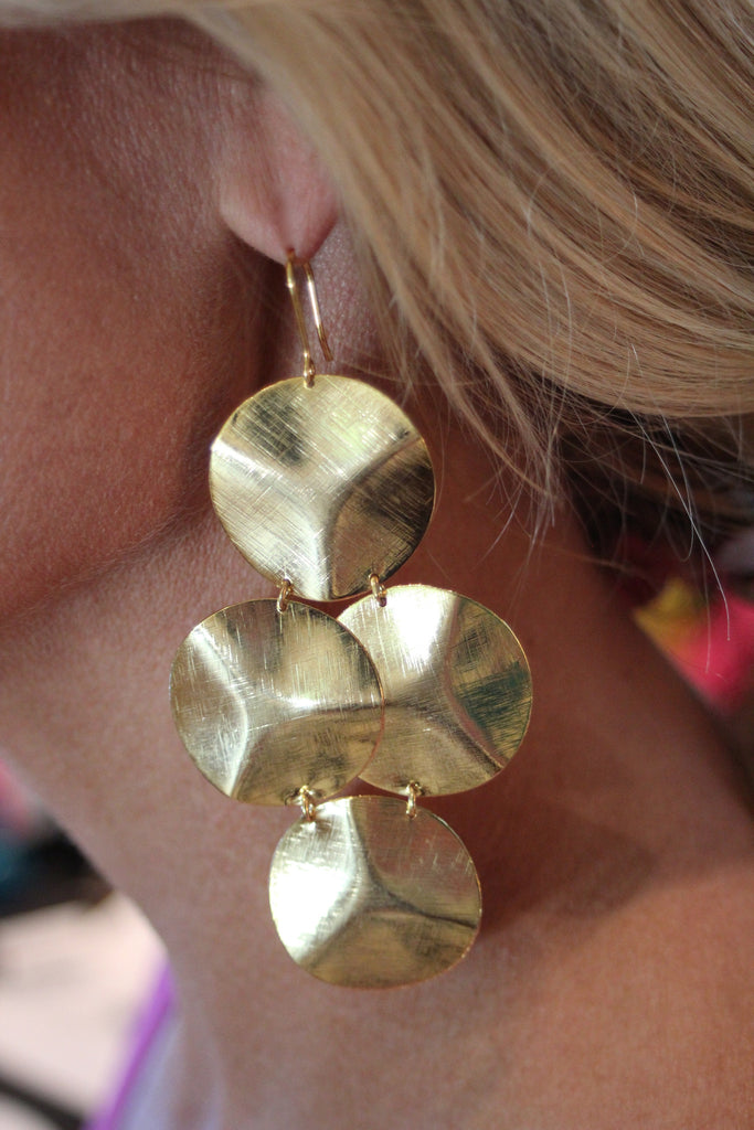 Emily Big Disc Earring in Silver **An Emily Dees Boulden Design** - SWANK - Jewelry - 6
