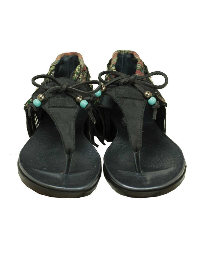 INDIE BOHO SANDALS - BLACK - SWANK - Shoes - 8