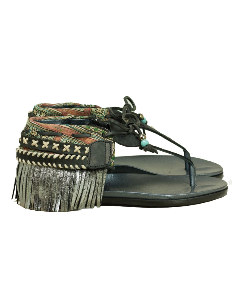 INDIE BOHO SANDALS - BLACK - SWANK - Shoes - 9