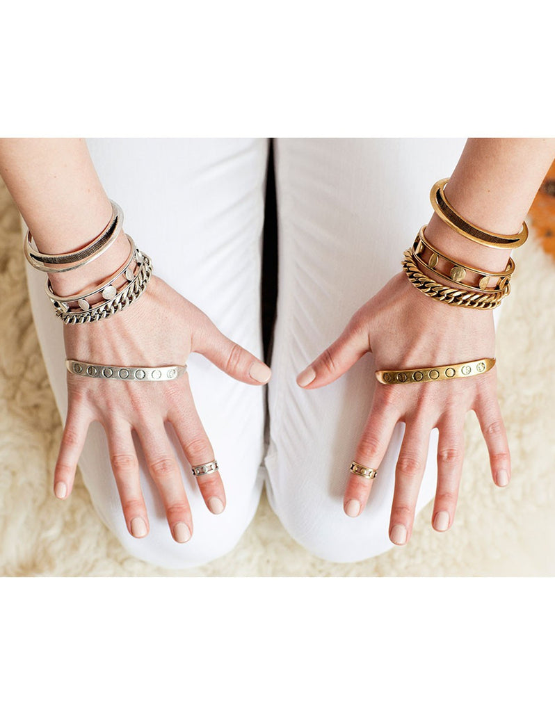 Jenny Bird Crescent Moon Cuff in Antique Silver - SWANK - Jewelry - 2