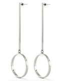 Jenny Bird Edie Hoops in Silver - Medium - SWANK - Jewelry - 1