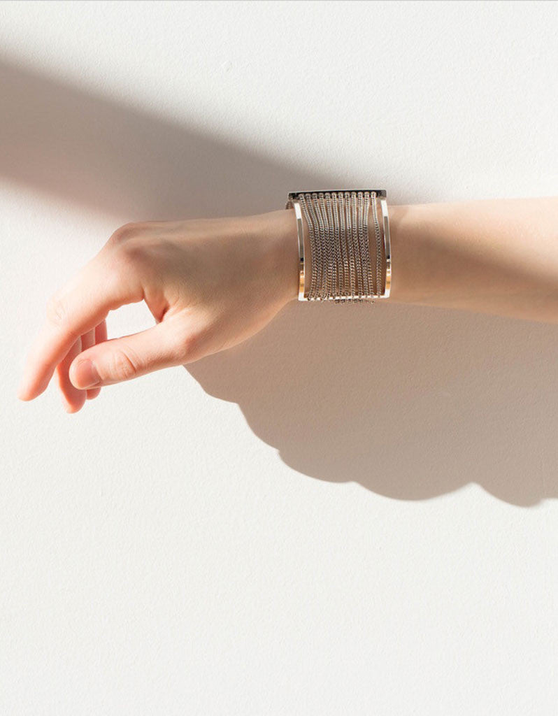 Jenny Bird Fallingwater Cuff in Silver - SWANK - Jewelry - 2