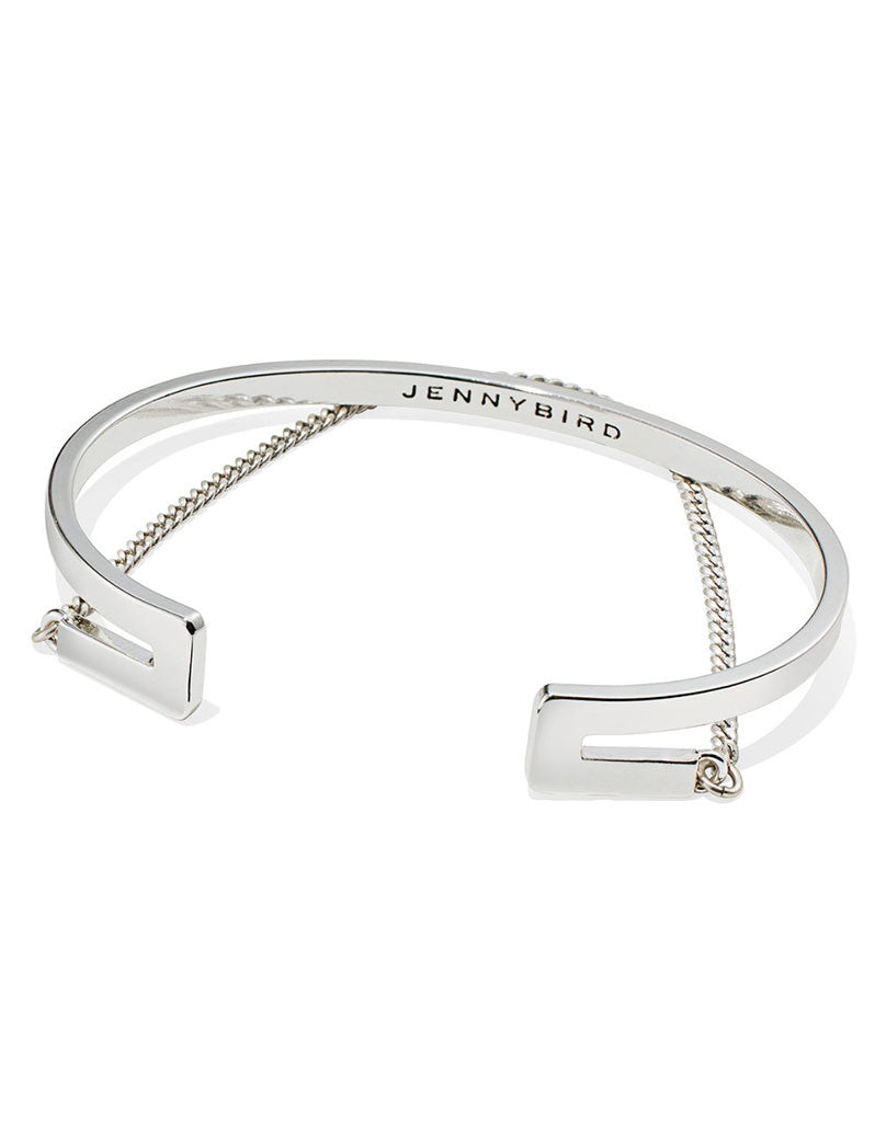 Jenny Bird Mia Cuff in Silver - SWANK - Jewelry - 1
