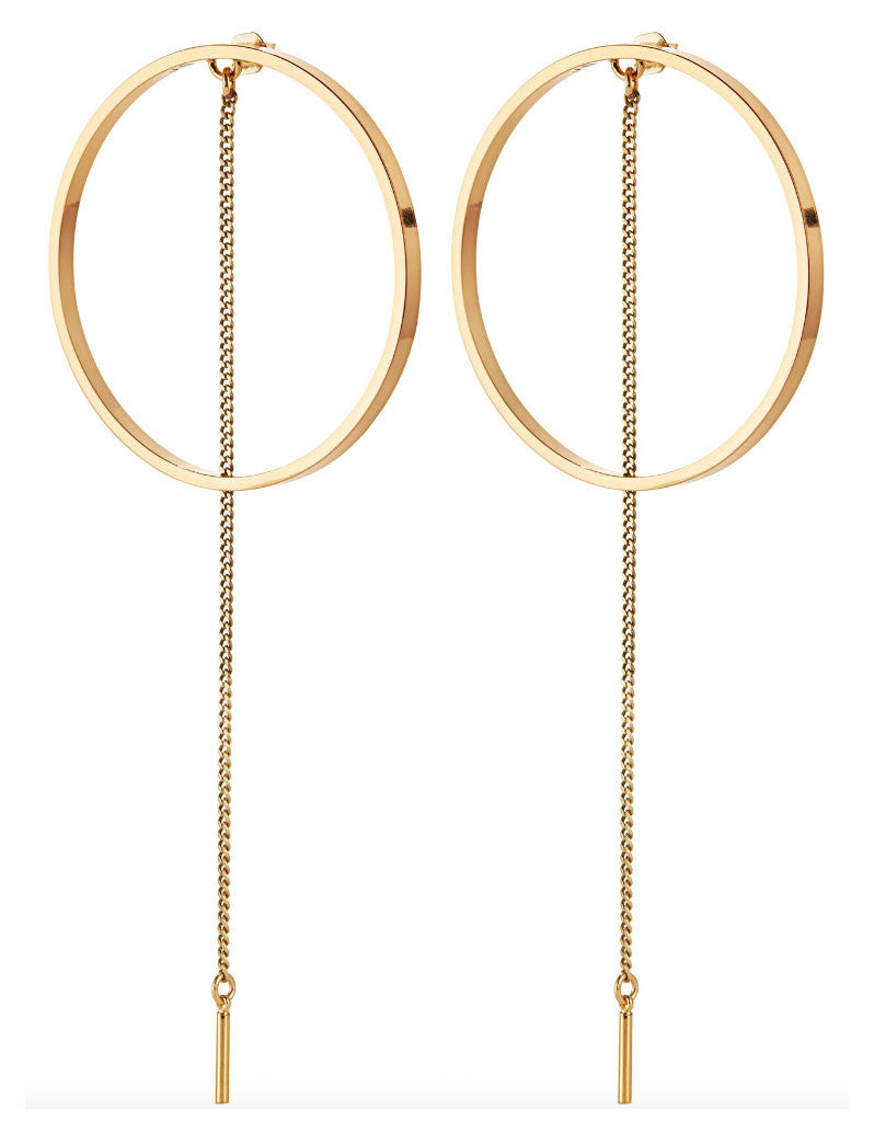 Jenny Bird Rhine Hoops in Gold - SWANK - Jewelry - 1