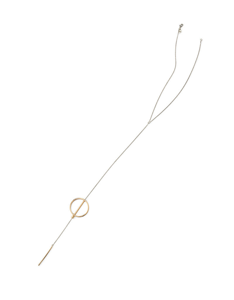 Jenny Bird Rhine Lariat Necklace in Gold/Silver - SWANK - Jewelry - 2