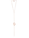 Jenny Bird Rhine Lariat Necklace in Rose Gold - SWANK - Jewelry - 1