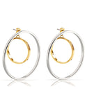 Jenny Bird Rise Hoops in Gold/Silver - SWANK - Jewelry - 1