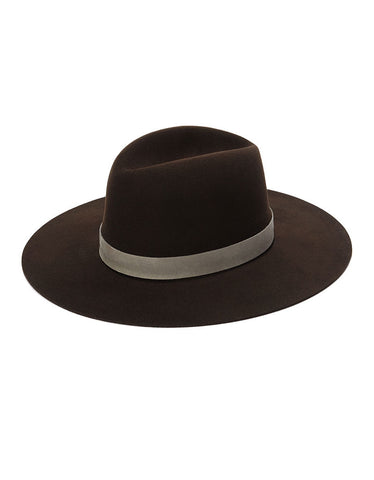 Janessa Leone Bernt Brown Hat