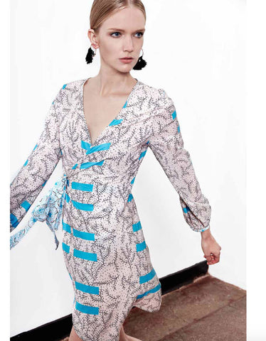 laLESSO Furaha Silk Drop Waist Dress