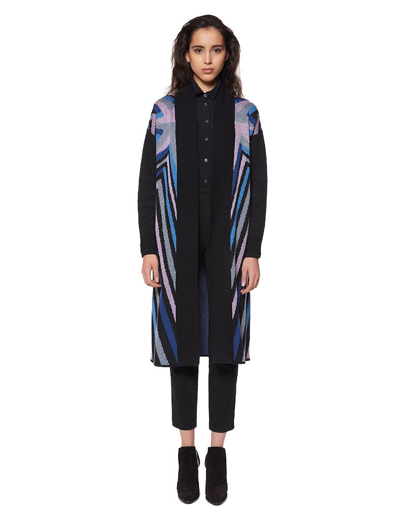 Mara Hoffman Compass Knit Long Cardigan - SWANK - Outerwear - 1