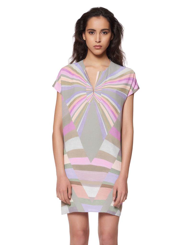 Mara Hoffman Prism Tunic Crepe Dress in Lavender - SWANK - Dresses - 2