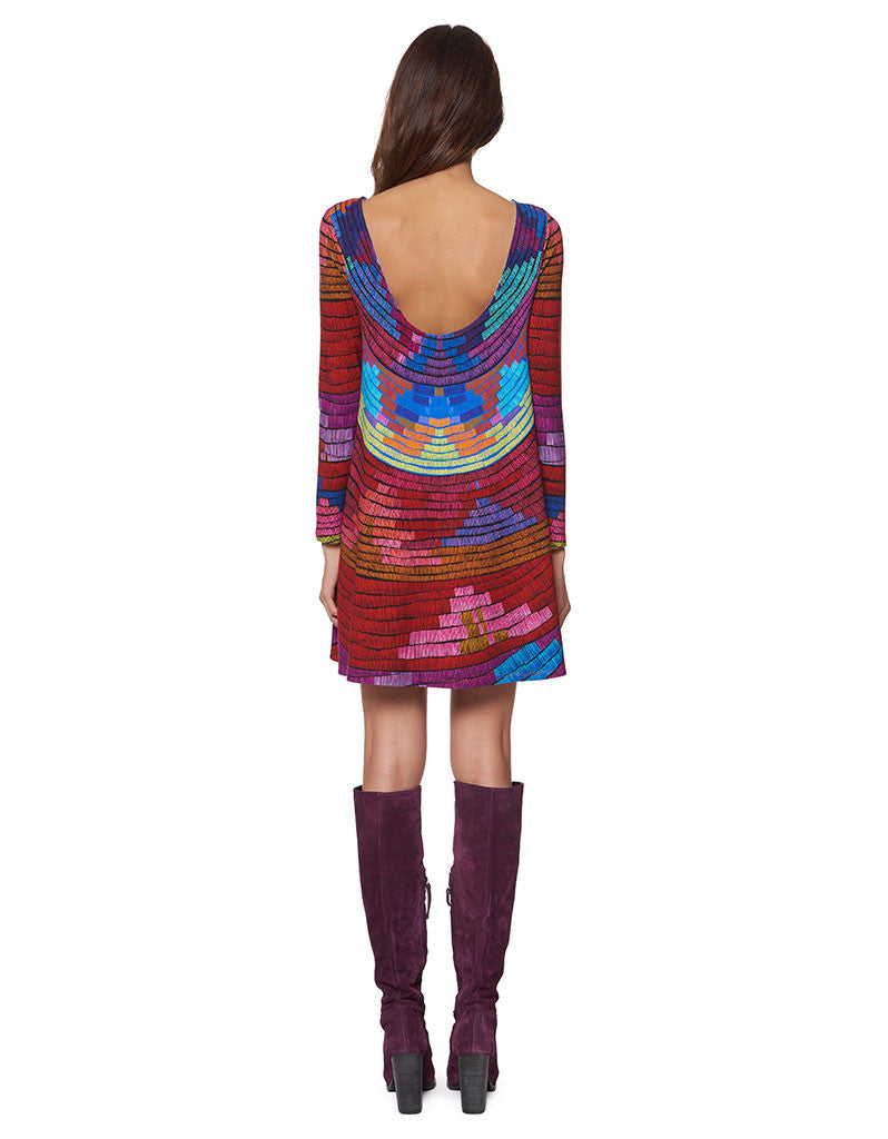 Mara Hoffman Radial Swing Mini Dress in Raspberry - SWANK - Dresses - 2