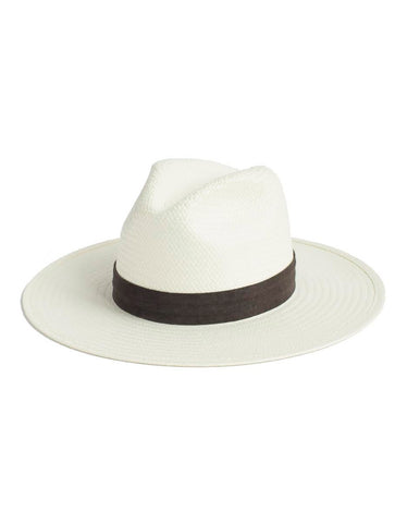 Janessa Leone Adriana Straw Hat in Light Brown