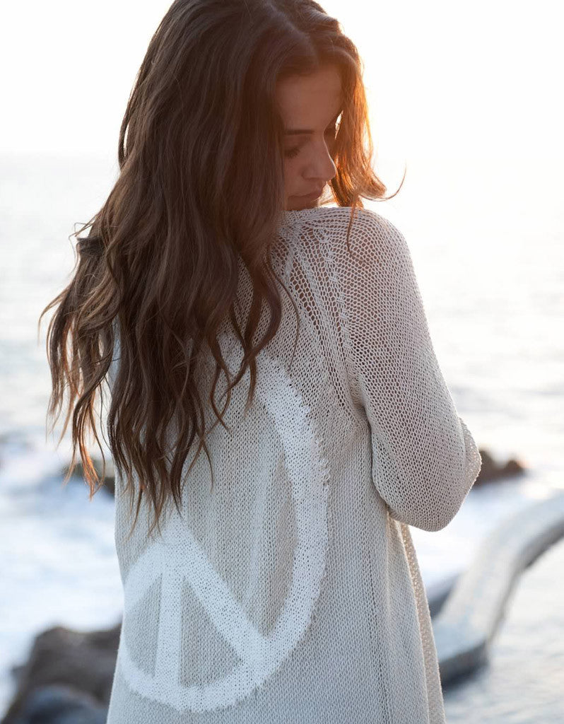 Show Me Your Mumu Big Bang Sweater in Peace Sign - SWANK - Outerwear - 3