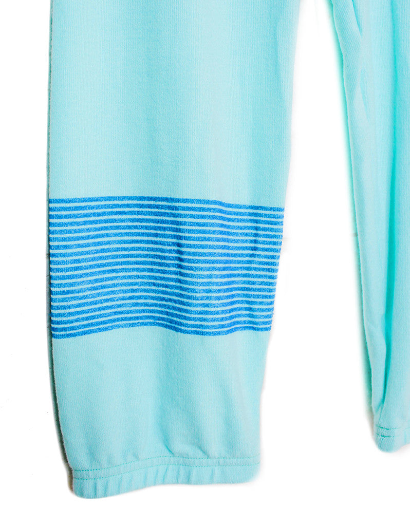 Michael Lauren Nate Crop Sweatpant in Mint