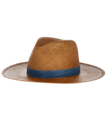 Janessa Leone Adriana Straw Hat in Light Brown