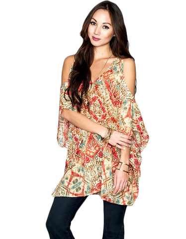 Show Me Your Mumu Wander Fringe Top in Foxy Brown Faux Suede