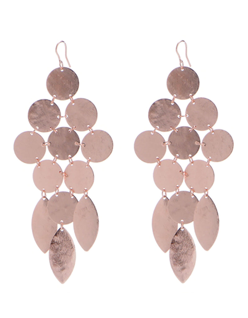 Chandelier Earrings in Rose Gold - SWANK - Jewelry - 1