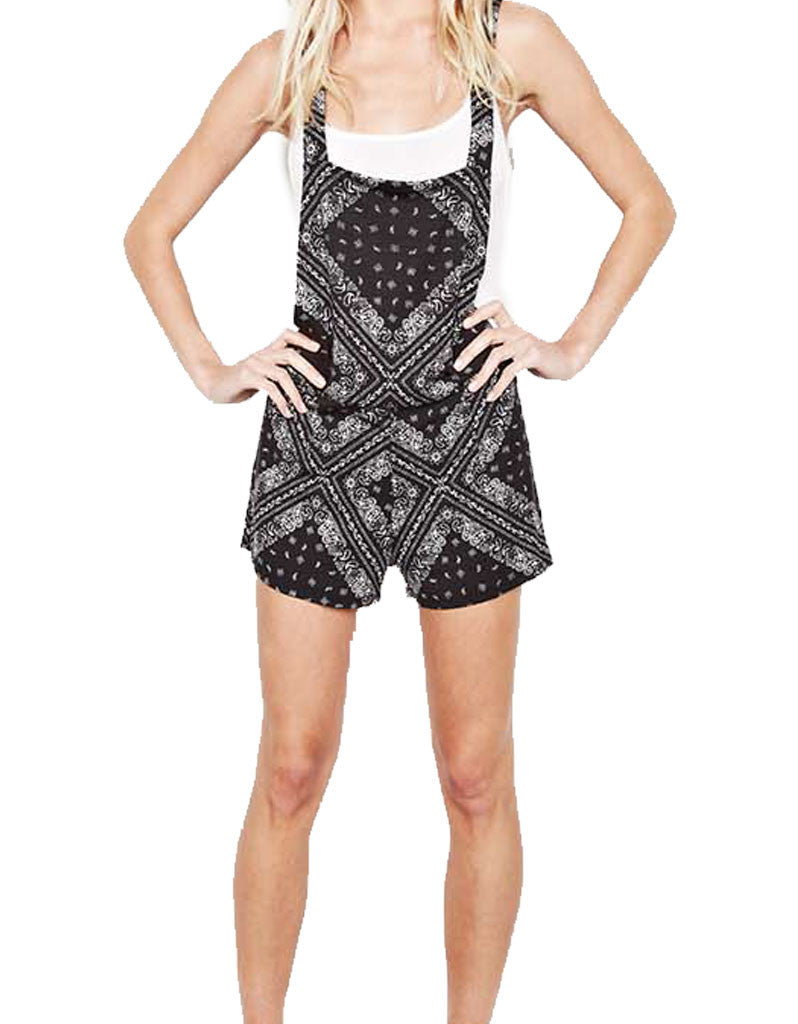 Michael Lauren Ridley Adjustable Shorts Overalls - SWANK - Shorts - 2