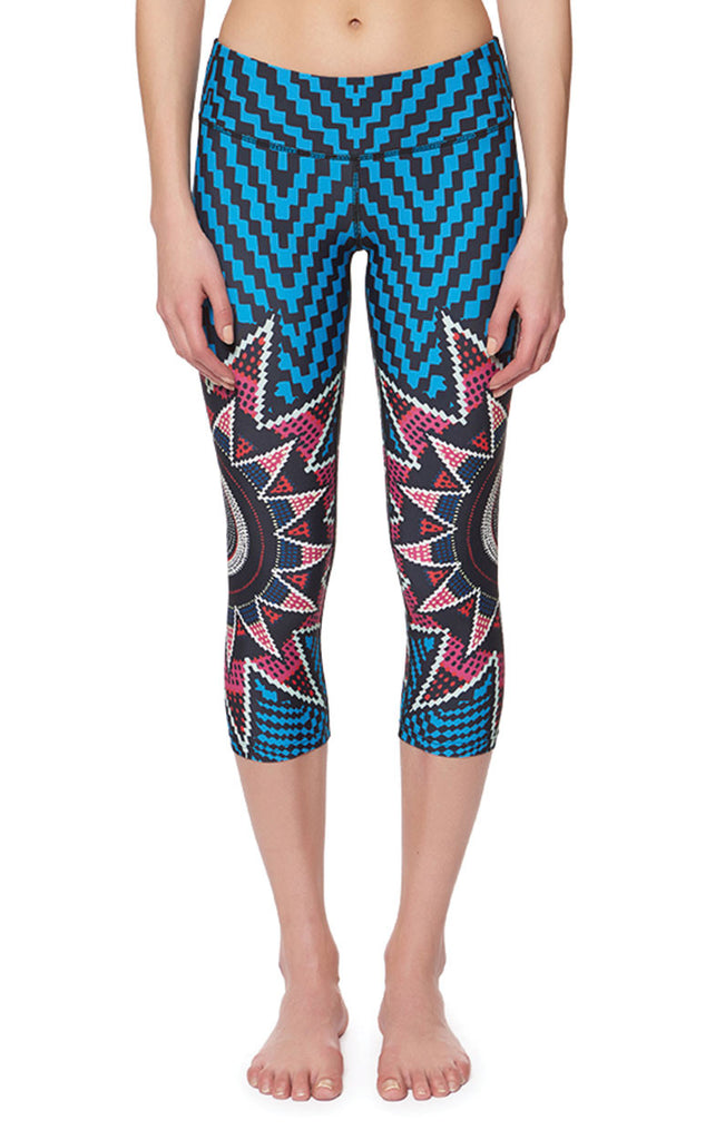Mara Hoffman Active Starbasket Crop Legging - SWANK - Pants - 2