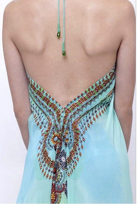 Shahida Parides Lotus 3-Way Style Dress in Aqua - SWANK - Dresses - 5