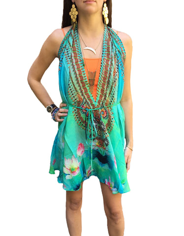 Parides Avatar 3-Way Style Dress in Papaya