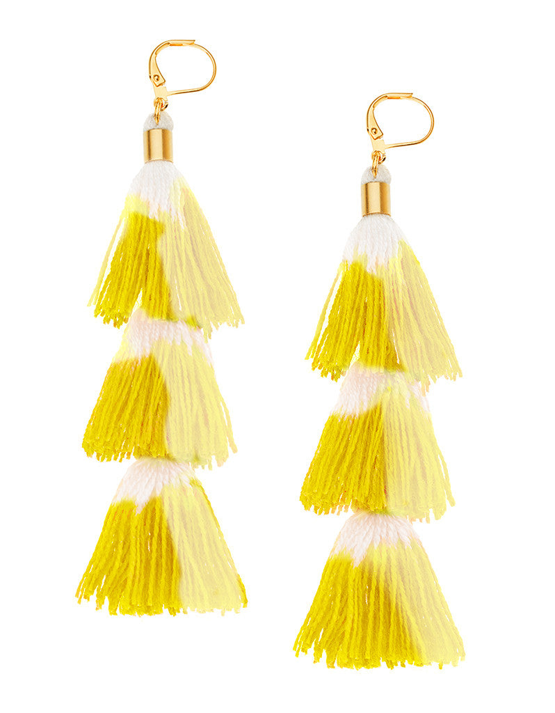 Shashi Sia Earring in Yellow