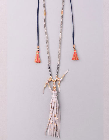 Vintage Snoot Luxe Boho Tassel Necklace