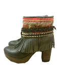 Boho Custom Made High Heel Boots - Black - SWANK - Shoes - 19