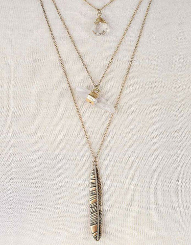 Jenny Bird Rhine Lariat Necklace in Silver