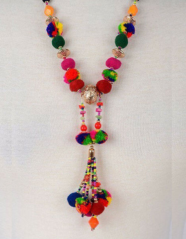 Vintage Snoot Milano Rainbow Necklace