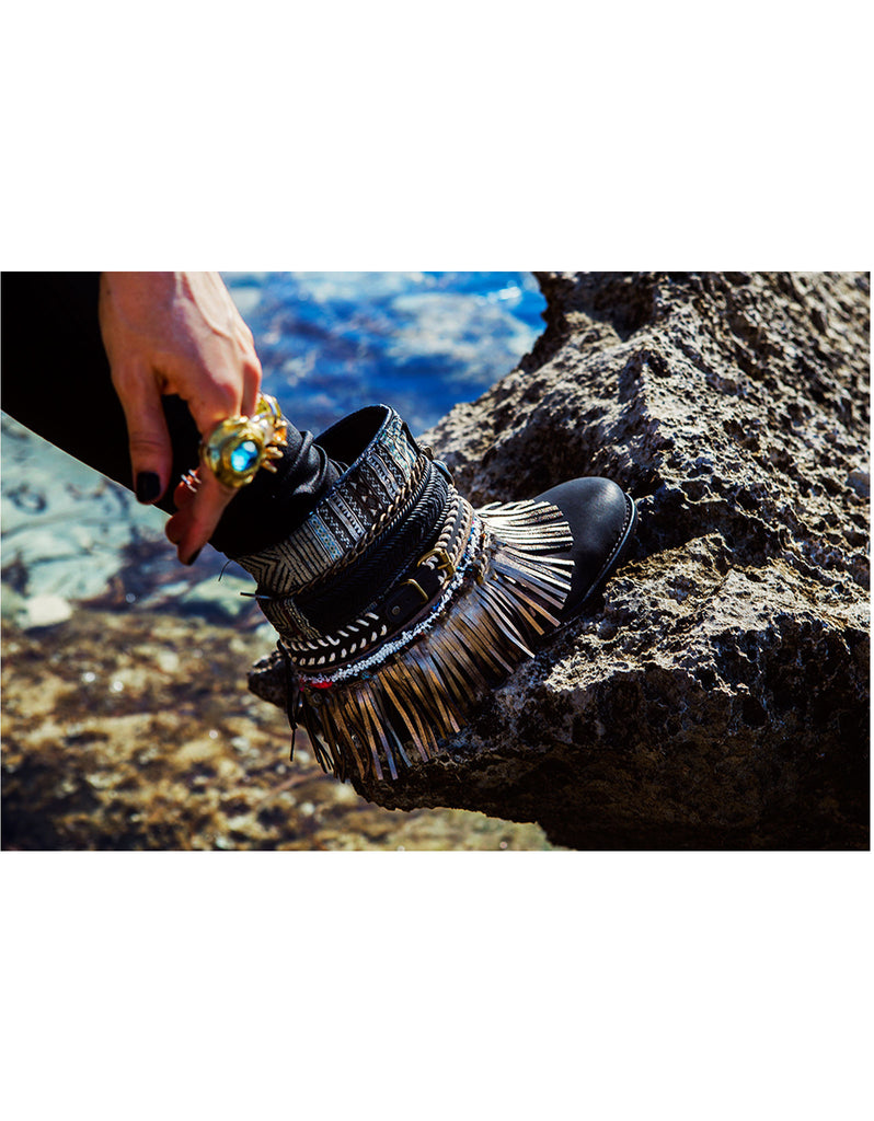 Boho Custom Made Boots - Black - SWANK - Shoes - 2