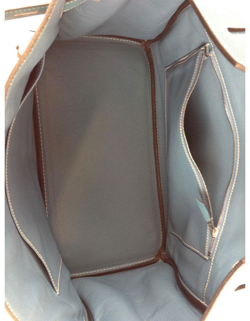 Hermès Blue Jean 35CM Birkin Togo Leather Bag | EMILY'S BAG - SWANK - Handbags - 11