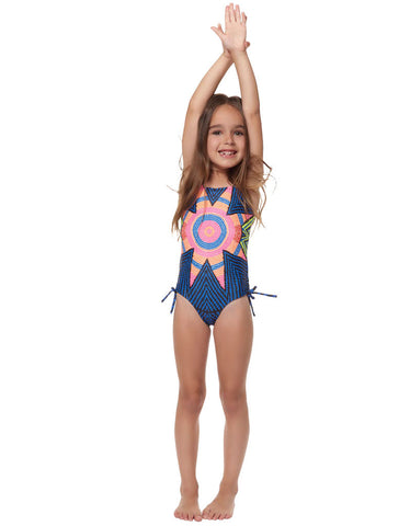 Mara Hoffman Kids Reversible Bow Bikini in Belts