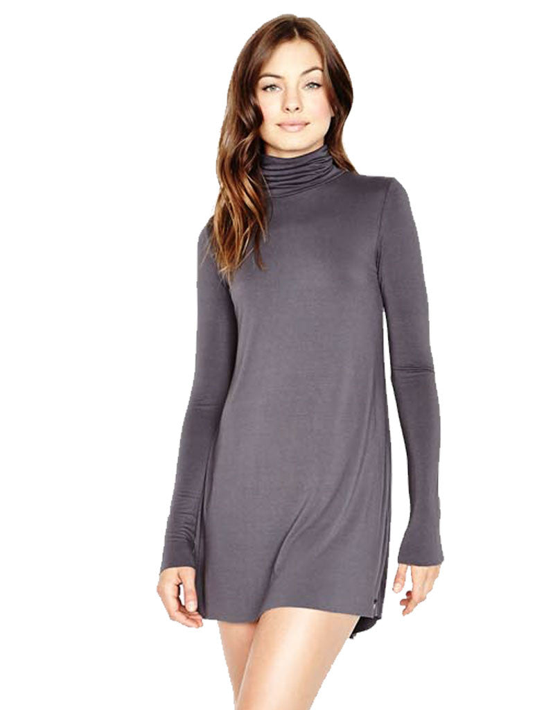 Michael Lauren Leo Turtleneck Mini Dress in Polar Grey - SWANK - Dresses - 2